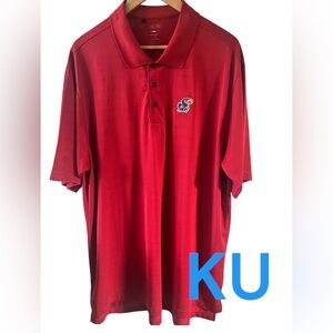 😎 Kansas Jayhawks Red Polo